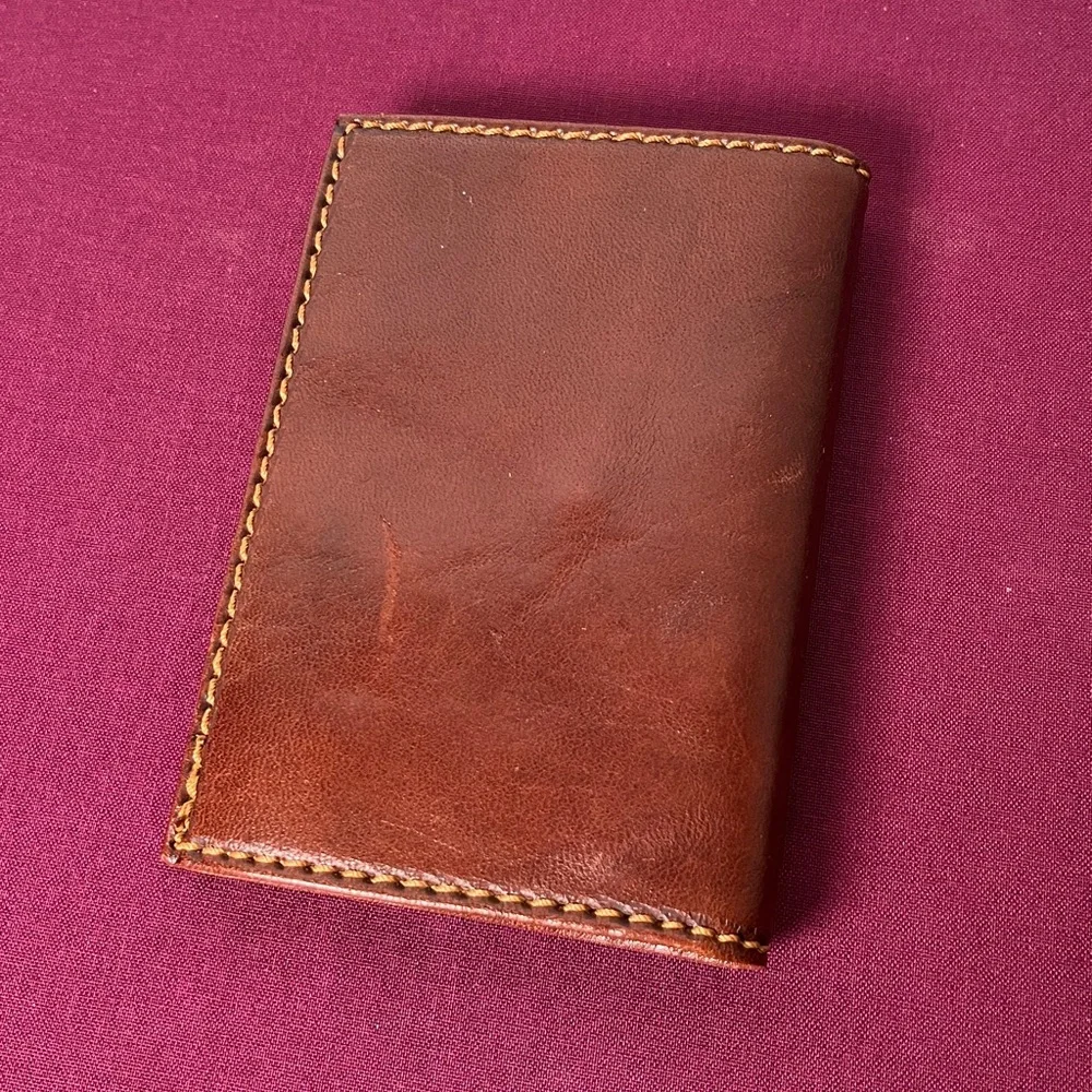 Vera Pelle Young Exclusive 3 Fold‎ Brown Genuine Leather Men's Wallet Italy